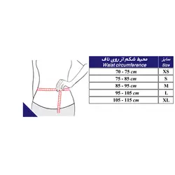 شکم بند لاغری ورزشی نئوپرن با کش دوبل (برند طب و صنعت) کد 62100