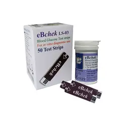 نوار تست قند خون eBchek مدل LS-03 بسته 50 عددی