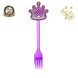 چنگال تم خالدار بنفش