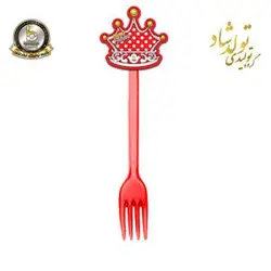 چنگال تم خالدار قرمز