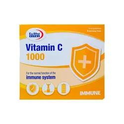 یوروویتال ویال خوراکی ویتامین سی 1000 بسته 6 عددی