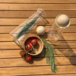 ظرف روغن و سرکه چیبو 2 عددی