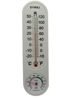 دماسنج و رطوبت سنج آنالوگ جیوه ای بدنه پلاستیکی