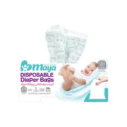 کیسه بهداشتی پوشک نوزاد مایا 24 عددی