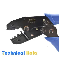 ابزار پرس وایرشو تکی و دوبل از سایز ۱.۵ تا ۱۰ DeDe (مدل SCT-C)