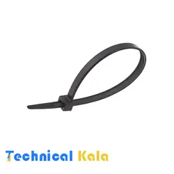 بست کمربندی پلاستیکی آنتی یو وی (مشکی) با عرض  ۷٫۶ میلیمتر و طول ۵۵۰ میلیمتر DeDe مدل (DTU76550)