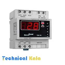 ترموستات 125 تا 50- درجه سانتیگراد سنسوردار شیواامواج (مدل TRB-125D)