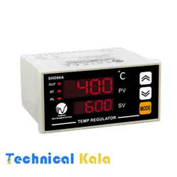 ترموستات شیراز دو نمایشگر 0 تا 1200درجه SSR/Relay(7A) (مدل SHD86A)