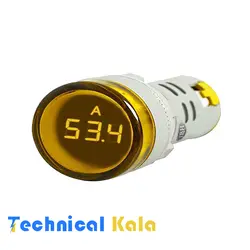 چراغ سیگنال آمپرمتر AC گرد 0A-100A قطر22 JBH (با CT)