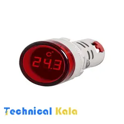 چراغ سیگنال دما ترمومتر گرد 0 تا °300 سانتی گراد قطر22 JBH
