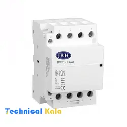 کنتاکتور سه فاز 4 پل 25A ساده JBH مدل ( JRCT-25-4P-220V)