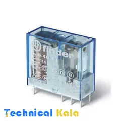 رله شیشه ای 16 آمپر فیندر 8 پایه 1NO1NC ولتاژ کنترلی finder 12VDC  (مدل 0000. 40.61.9012)