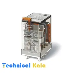 رله شیشه ای 10 آمپر فیندر 8 پایه 2NONC ولتاژ کنترلی finder 110VAC  (مدل 0054. 55.32.8110)