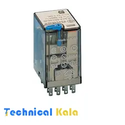 رله شیشه ای 7 آمپر فیندر 14 پایه 4NONC ولتاژ کنترلی finder 48VDC  (مدل 55.34.9048.0094)