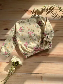 بلوز پاییزه گلدار توکرک