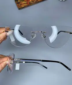 عینک بدون فریم گربه ای زنانه 0740