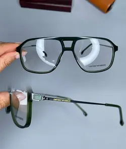 عینک فریم کائوچویی دوپل زاویه دار ترنسپرنت رنگی ۰۶۱۷