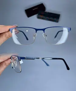 عینک فریم فلزی مستطیلی  01008