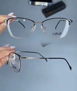 عینک فریم فلزی گربه ای    010301