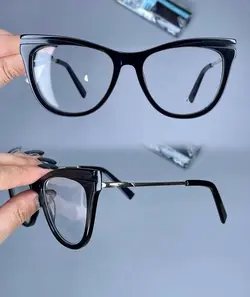 عینک فریم کائوچویی گربه ای مشکی  010431