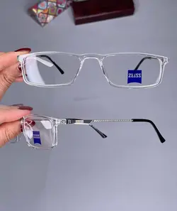 عینک فریم کائوچویی مستطیلی نیمه مطالعه   010531