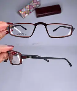 عینک فریم کائوچویی مستطیلی نیمه مطالعه  010522