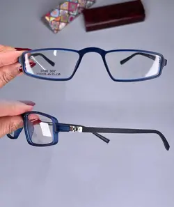عینک فریم کائوچویی مستطیلی نیمه مطالعه  010522