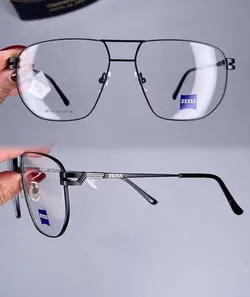 عینک فریم فلزی دوپل زاویه دار   010984