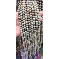 ریسه سنگ فیروزه آفریقایی سایز 8 تراش | تهران استون گالری