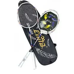 راکت بدمینتون جفتی سیما مدل ایکس ام 550 به همراه کیف کاور