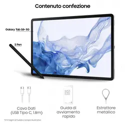 تبلت سامسونگ مدل Galaxy Tab S8 5G SM-X706B ظرفیت 128 گیگابایت و رم 8 گیگابایت