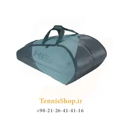ساک تنیس هد سری Tour Team مدل 12 راکته رنگ طوسی آبی