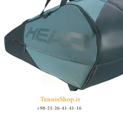 ساک تنیس هد سری Tour Team مدل 12 راکته رنگ طوسی آبی
