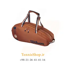 ساک تنیس ویلسون سری ROLAND GARROS مدل 6 راکته TEAM NEW رنگ قهوه ای