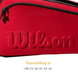 ساک تنیس ویلسون سری Super Tour مدل 9 راکته CLASH رنگ قرمز