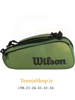 ساک تنیس ویلسون سری Super Tour مدل 9 راکته BLADE رنگ سبز