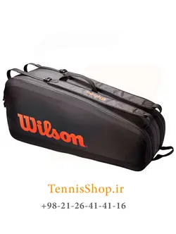 ساک تنیس ویلسون سری Tour مدل 6 راکته رنگ قرمز مشکی