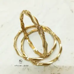 النگو طلای 18 عیارپیچ فیوژن جدید صدف