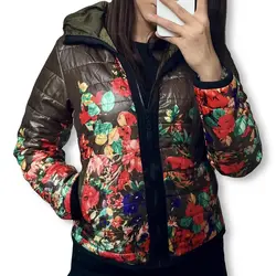 کاپشن بادی کوتاه طرح دار زنانه