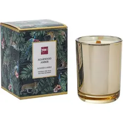 شمع معطر مدل AGARWOOD AMBER رنگ طلایی کد 664249