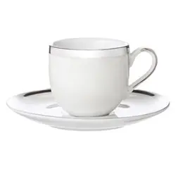 فنجان و نعلبکی قهوه خوری مدل LUSTRE رنگ کرم کد 652573s