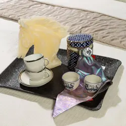 فنجان و نعلبکی قهوه خوری مدل LUSTRE رنگ کرم کد 652573s