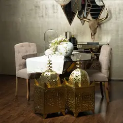 فانوس مدل MORRAC رنگ برنجی اندازه H89CM کد 601803