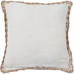 روکش کوسن مدل SHIA ابعاد 45×45 رنگ سفید کد 676828
