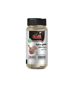گلها پودر فلفل سفید درب چرخشی پت 80 گرمی