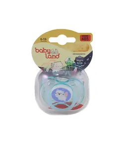 بی بی لند پستانک ارتودنسی رنگی شب تاب طرح گربه 6 – 18 ماه 485