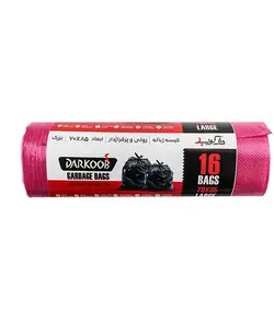 دارکوب کیسه زباله رولی قرمز بزرگ 16 برگی 85*70