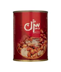 بیژن کنسرو لوبیا چیتی با قارچ 380 گرمی