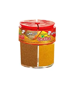 گلها ادویه جات 4 خانه ( دارچین.زردچوبه.ادویه.فلفل قرمز) پت 60 گرمی