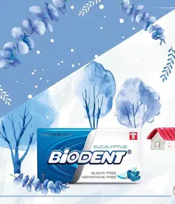 بایودنت آدامس مینی استیک 7 عددی با طعم اکالیپتوس